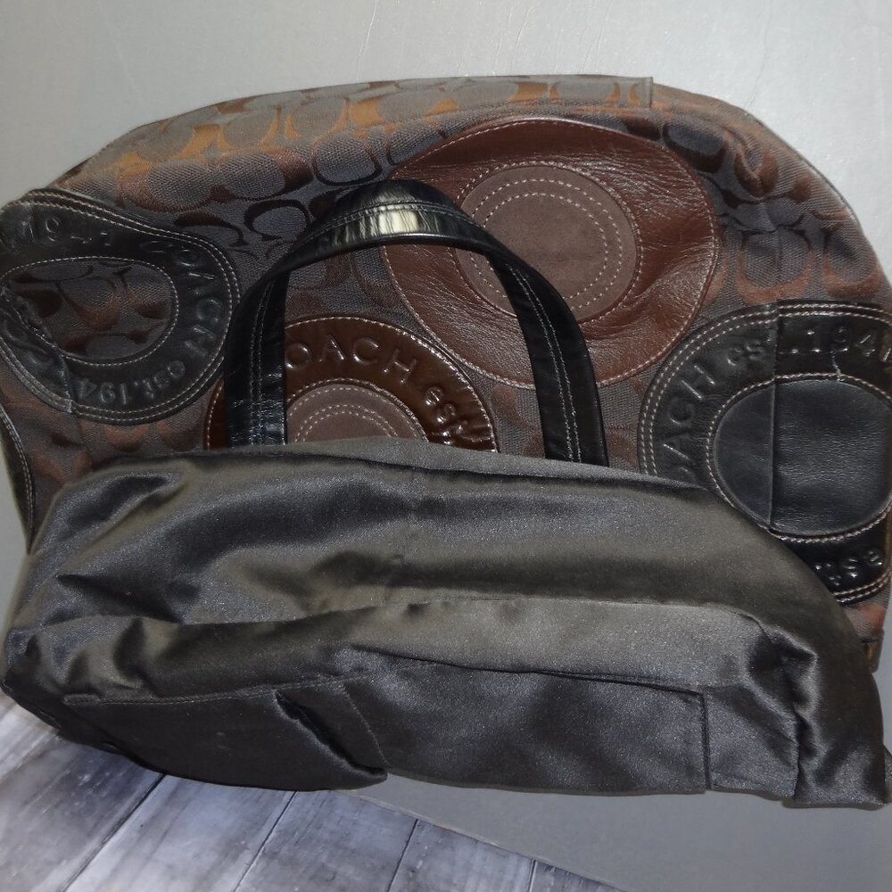 Coach signature circle patchwork tote bag - Picture 13 of 16